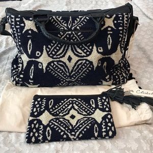 Cleobella Travel Weekender and Clutch Bags